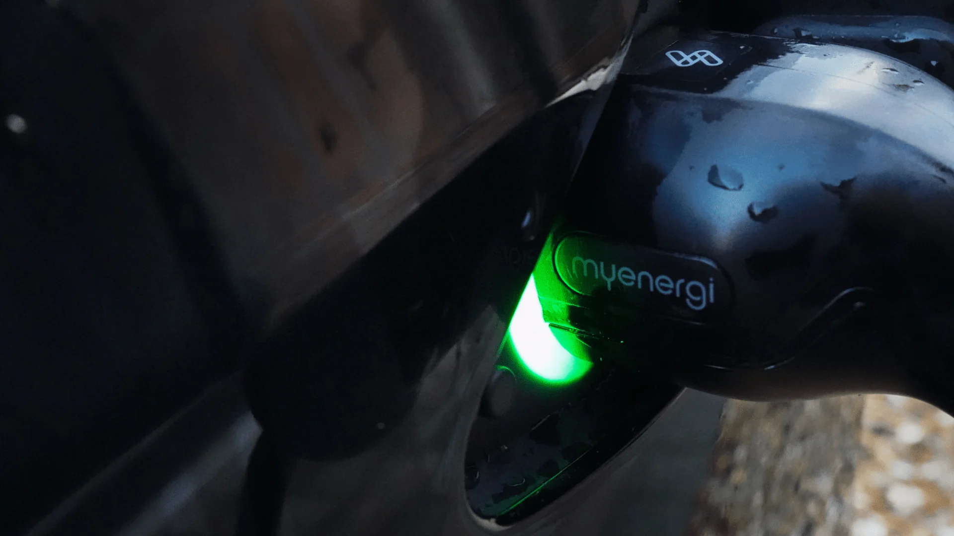 An EV charger plugged in | myenergi ireland