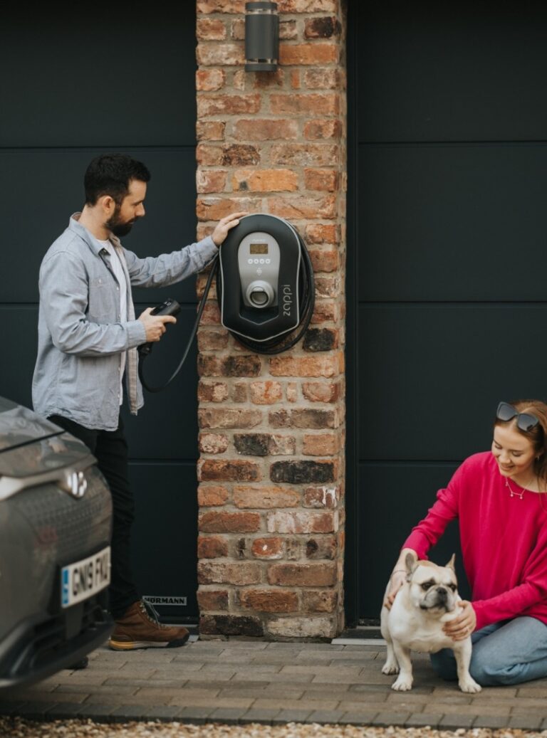 EV charger in use on a home | myenergi Ireland